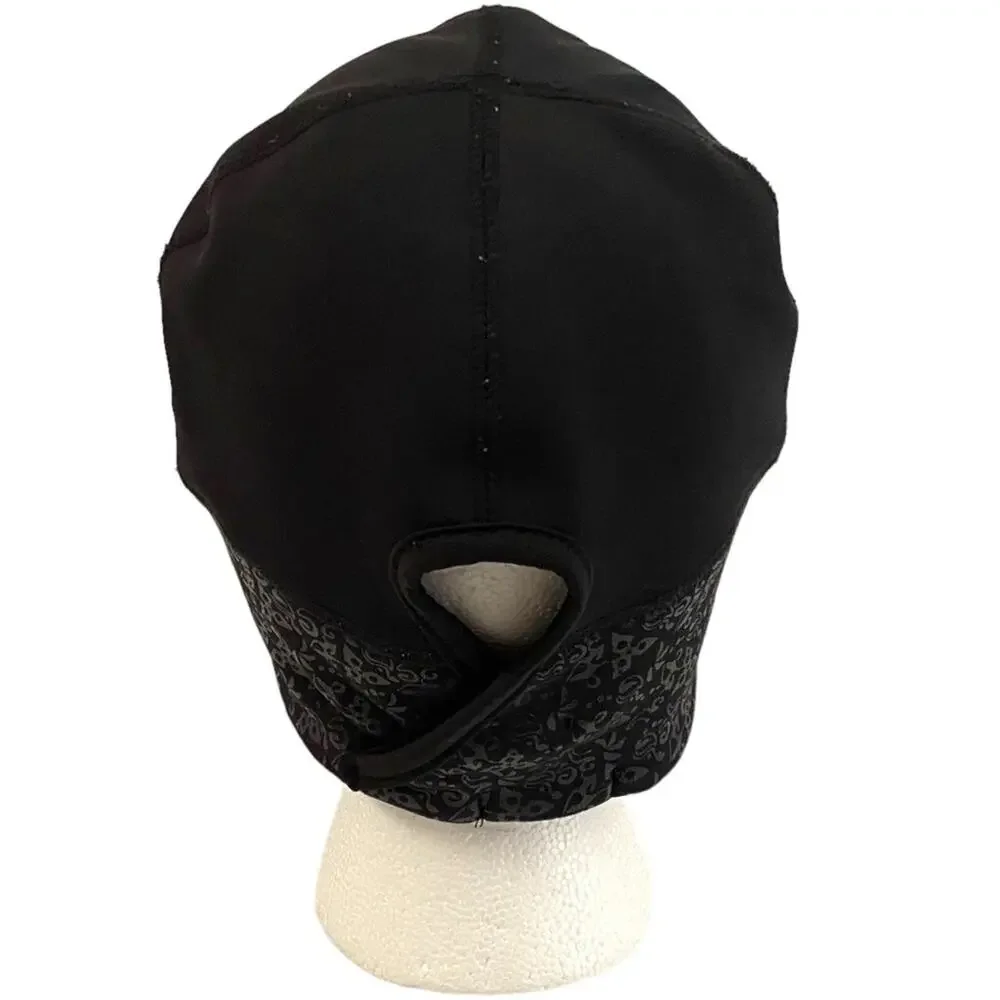 Manzella Get Intense Ponytail Beanie Black Womens One Size Running Hat Skull Cap
